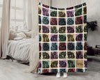 Vintage Raccoon Gift Blanket, Retro Raccoon Lover Throw, Easily Distracted by Raccoon Blankets, Funny Trash Panda Gift, Cozy Graphic Throw
