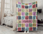 Custom Volleyball Lover Blanket Gift, Personalized Name Vintage Volleyball Throw, Cozy Sports Blanket, Unique Volleyball Gift Idea