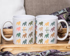 Custom Name Bulldog Mug | Personalized Initial Retro Dog Lover Cup | Funny English Bulldog Owner Gift | Cute Pet Lover Vintage Dog Gift