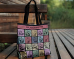 Custom Name Capybara Tote Bag – Vintage Personalized Animal Lover Gift – Retro Cute Rodent Shoulder Bag