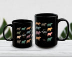 Custom Initial Name Capybara Mug – Personalized Vintage Animal Cup – Retro Rodent Lover Gift
