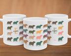 Custom Initial Name Capybara Mug – Personalized Vintage Animal Cup – Retro Rodent Lover Gift