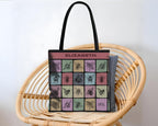 Custom Name Bee Tote Bag | Personalized Honey Lover Gift | Retro Nature Shopper | Vintage Bee Graphic Bag Unique Eco Friendly Present