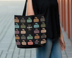 Personalized Curling Initial Tote Bag – Custom Initial Name Sports Gift Under $25, Retro Curling Stone Tote for Athletes 🥌