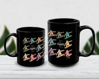 Snowboarding Initial Custom Name Mug - Personalized Coffee Cup Gift for Snowboarder - Extreme Sports Enthusiast Winter Adventure