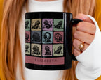 Custom Name Bearded Dragon Mug | Personalized Reptile Lover Cup | Retro Bearded Dragon Coffee Mug | Unique Bearded Dragon Gift for Pet Owners