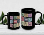 Personalized Name Initial Rugby Mug - Custom Rugby Lover Cup - Vintage Sports Fan Drinkware Unique Rugby Player Gift Retro