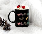 Custom Name Initial Wrestling Mug - Custom Personalized Sports Cup - Retro Wrestler Gift Unique Athlete Drinkware Vintage