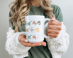 Custom Name Initial Wrestling Mug - Custom Personalized Sports Cup - Retro Wrestler Gift Unique Athlete Drinkware Vintage