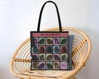 Custom Name Raccoon Tote Bag – Personalized Trash Panda Lover Gift – Retro Animal Print Shopper
