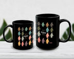 Personalized Initial Penguin Coffee Mug - Custom Name Ocean Animal Lover Cup - Vintage Penguin Graphic Mug Kawaii Gift