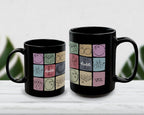 Custom Initial Name Vintage Bowling Coffee Mug Gift | Personalized Pin Design | Cozy Retro Cup | Unique Sport Present