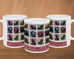 Custom Name Bearded Dragon Mug | Personalized Reptile Lover Cup | Retro Bearded Dragon Coffee Mug | Unique Bearded Dragon Gift for Pet Owners
