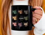 Personalized Drummer Coffee Mug - Custom Name Initial Music Lover Cup - Retro Drum Set Coffee Mug Unique Drummer Gift