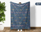 Kayaking Lover Blanket Gift, Cozy Throw for Adventure Seekers, Retro Kayak & Rowing Decor, Unique Paddling Enthusiast Blanket, Boating Gift