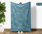 Kayaking Lover Blanket Gift, Cozy Throw for Adventure Seekers, Retro Kayak & Rowing Decor, Unique Paddling Enthusiast Blanket, Boating Gift