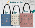 Personalized Triathlon Tote Bag - Custom Name Initial Triathlete Shoulder Bag - Vintage Swim Bike Run Gift for Her & Him - Durable Athlete Gear Bag