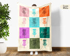 Disc Golf Lover Blanket Gift, Vintage Disc Golf Throw